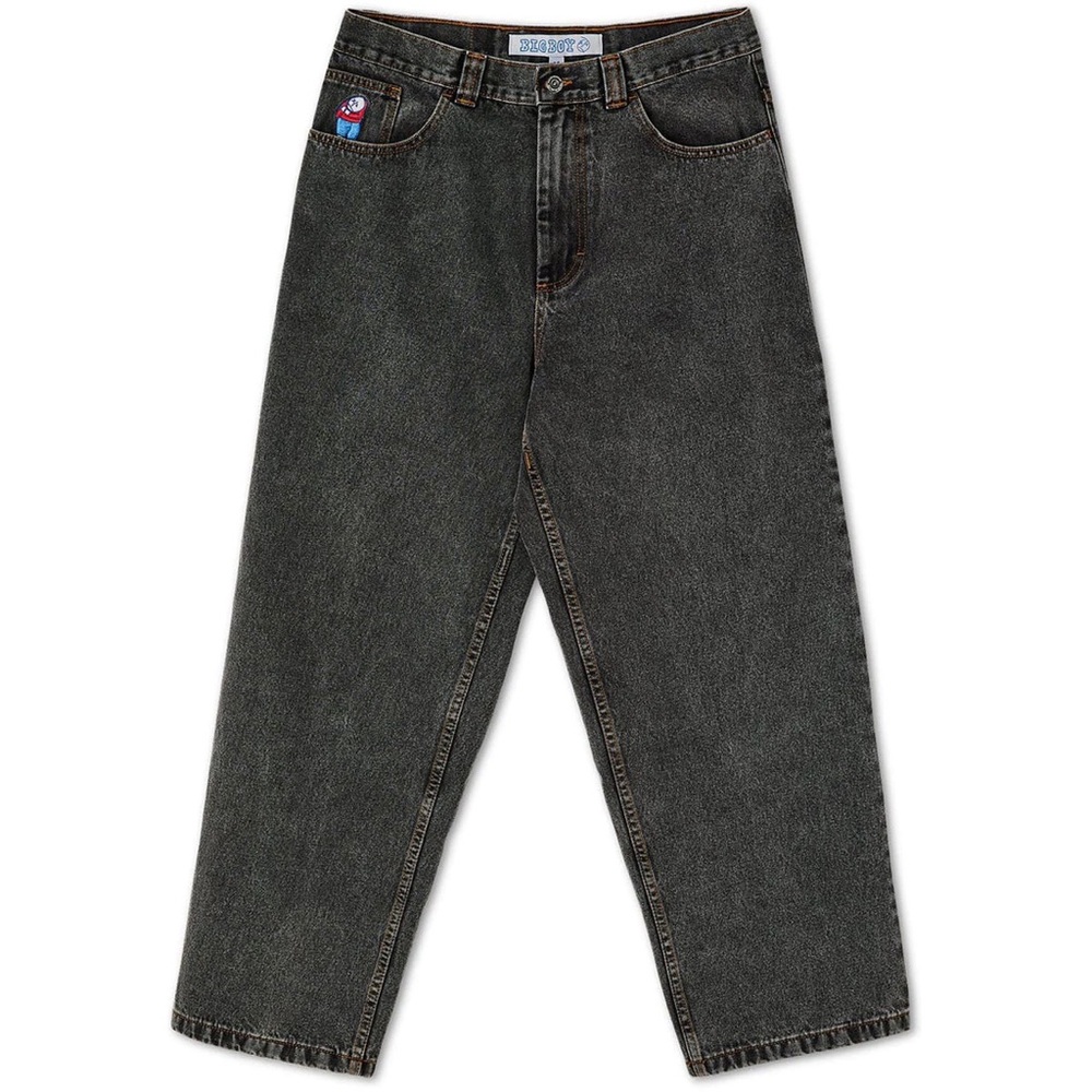 Polar Big Boy Jeans - Washed Black - baggy relaxed fit size 32